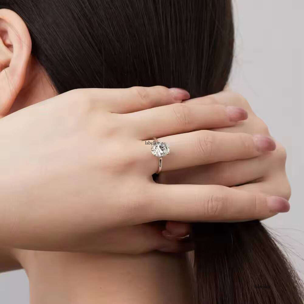 High Sense Zircon Dia S Sterling Sier Ring Temperament Exquisite Wedding Series Fashion Jewelry