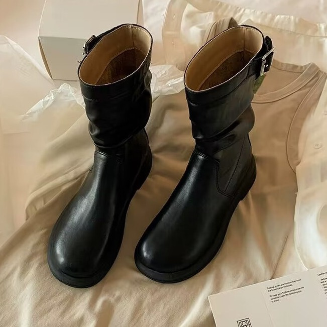 hot Free delivery designer woman cotton boots Martin boots, single boots, British style comfortable thick soled boots