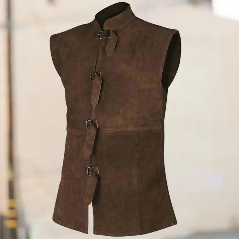 Retro Vest Renaissance Gentleman Waistcoat for Stage Performance Cosplay Costume Vintage Stand Collar Outfit Medieval 250809