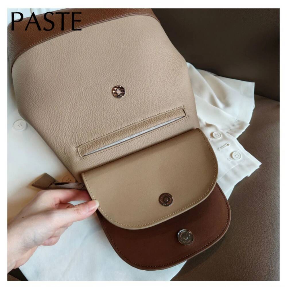 2024 Pink Hit-color Women's Fashion Backpack Luxurious Matte Suede Cow Leather College Students Bagpack Lovely Rucksack
