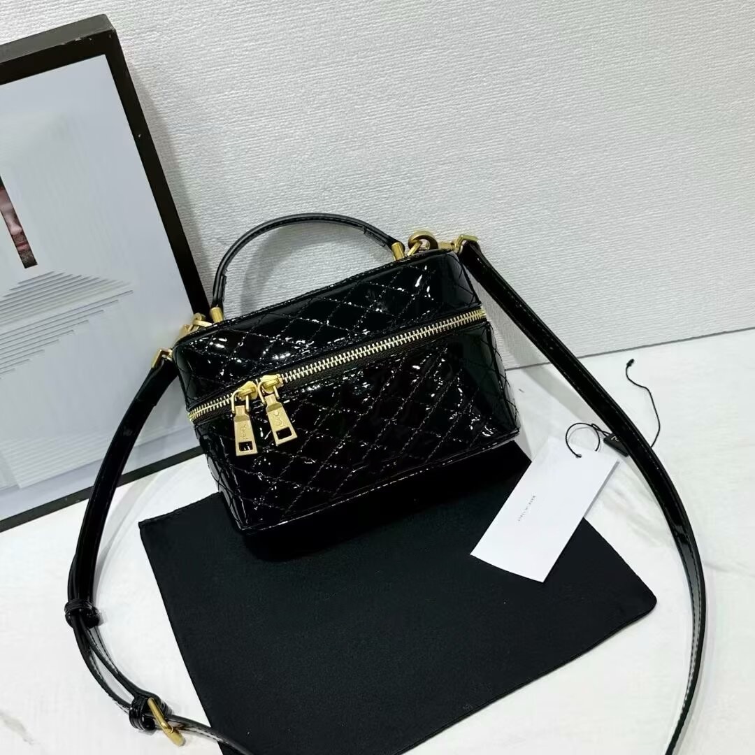 7A Hot sales new Designer cosmetic Dinner bag handbag Shopping patent leather Bags purse classic Women Leather Shoulder Bag Fashion tote leather Lady Womans purse