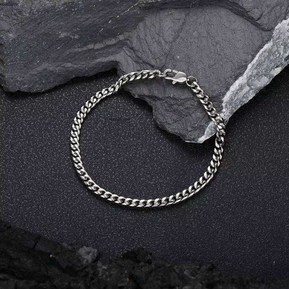 NUOYA Men's Hip Hop Jewelry Stainless Steel Wholesale Gold PVD Plated Miami Cuban Link Chain Bracelet