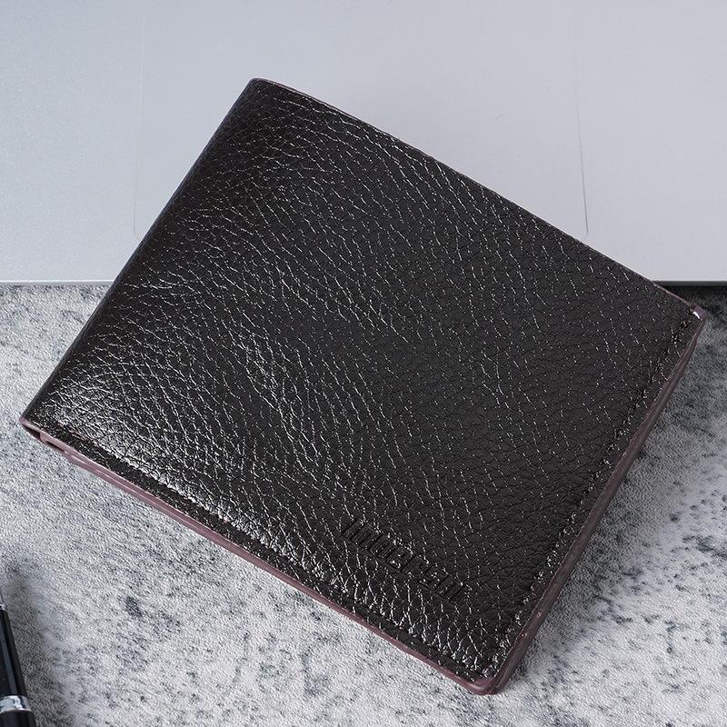Short Wallet With Zipper Men's Leather Wallet Horizontal Men's Wallet Wholesale Ultra-thin Student 80% Off Luxury Bag Simple PU Leather