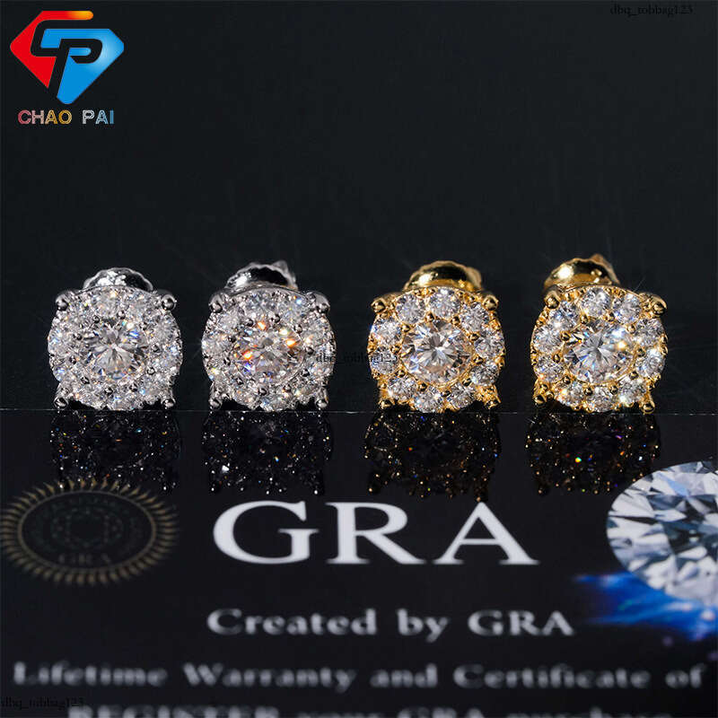 ICED OUT Classic Versatile Moissanite Stud EarringIced Out VVS Full Dia Exclusive Wuzhou