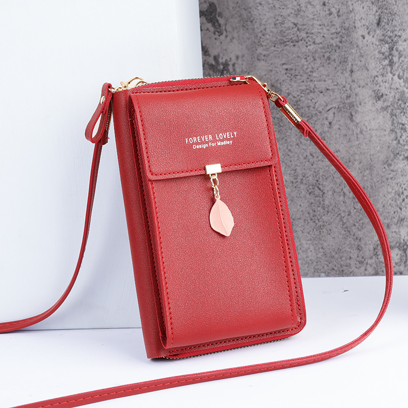 2025 New Wholesale Large Capacity Multifunctional Fashion Simple Leaf Luxury Bag Single Shoulder Small Bag Crossbody Phone Bag For Women