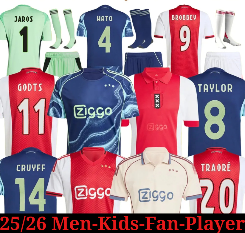 125th anniversary BROBBEY ajaxjersey Soccer Jerseys Kids 2025 2026 BERGWIJN Away Third Football Shirts AKPOM MIKAUTADZE TAYLOR CRUYFF FORBS BERGHUIS HLYNSSON
