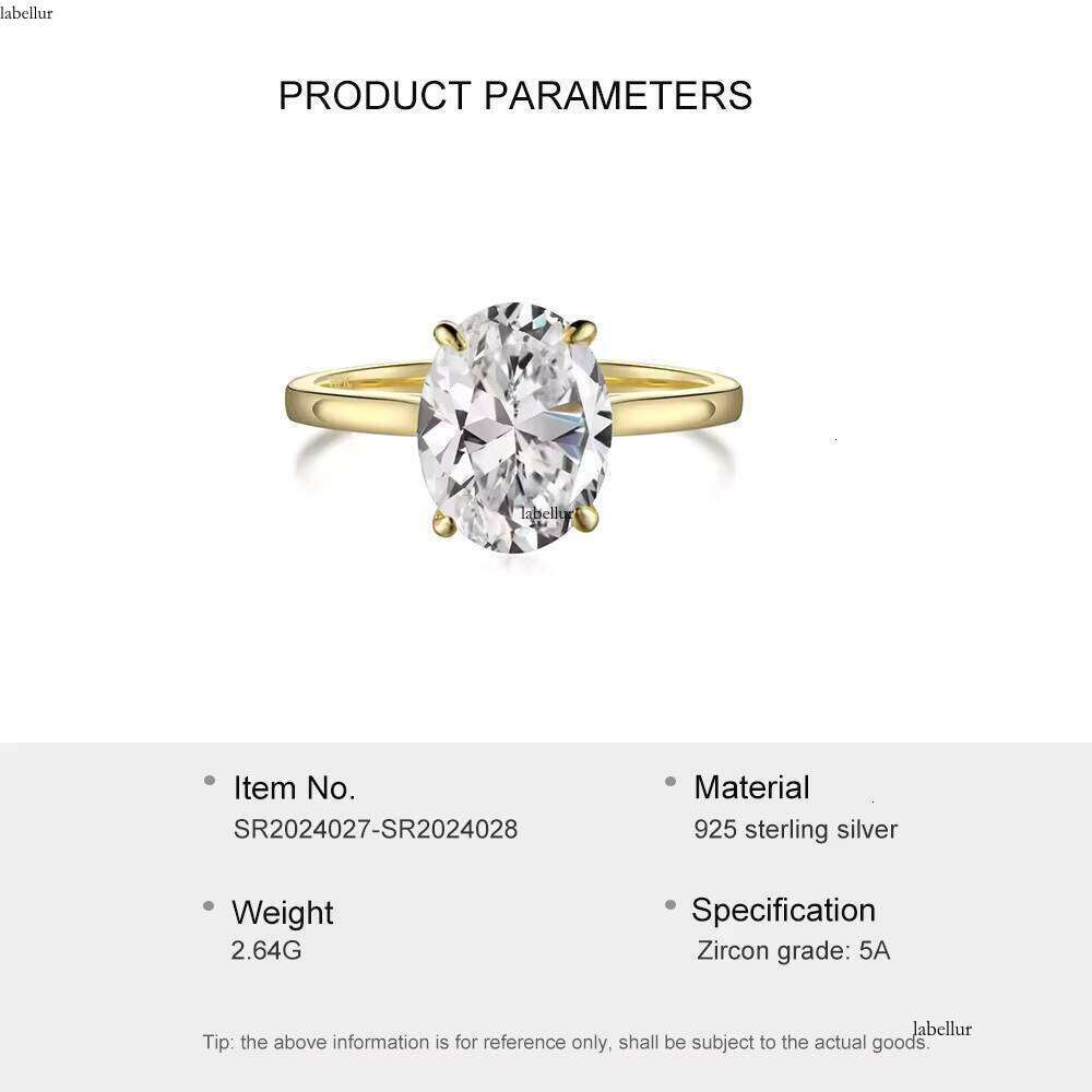 High Sense Zircon Dia S Sterling Sier Ring Temperament Exquisite Wedding Series Fashion Jewelry