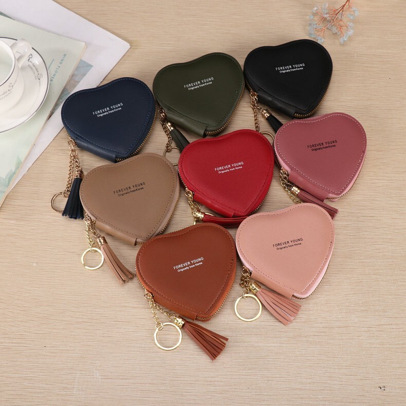 Cross-border In-stock Key Wallet Mini Cute Wallet Coin Purse PU Clutch Anti-demagnetization Coin Luxury Bag Purse Wholesale Card Holder