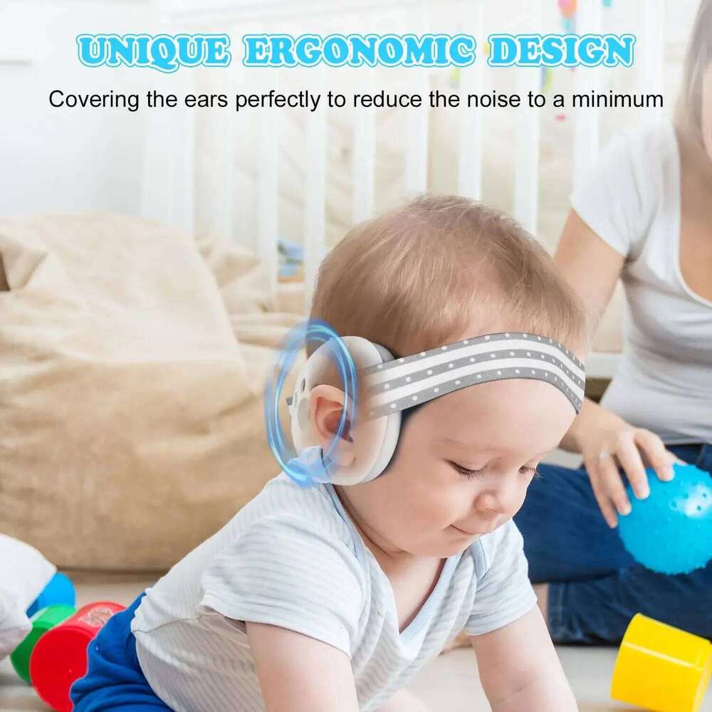 Baby Ear Muffs Protection for Babies Toddlers Adjustable Infant Noise Cancelling Headphones Improves Sleep Gift