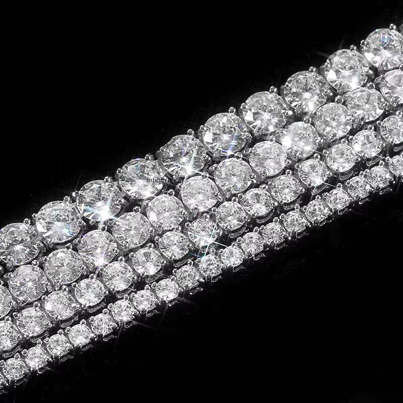 Gold Plated Hip Hop Dia CZ Cubic Zirconia Women Tennis Bracelets
