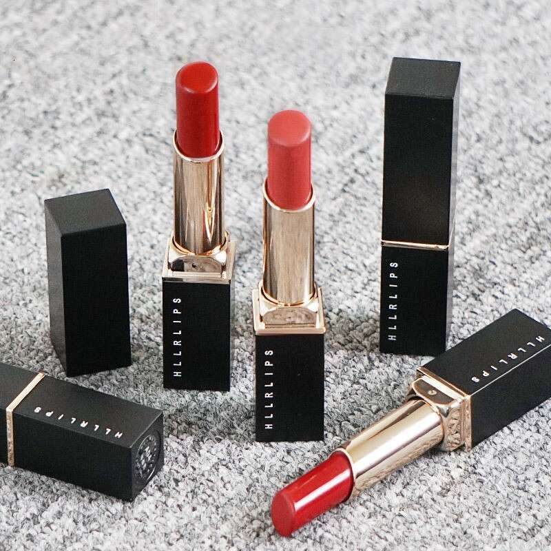 HLLR Black Gold Tube Matte Finish Long-lasting Lip Gloss Student Moisturizing Lipstick Makeup Free shipping Free shipping