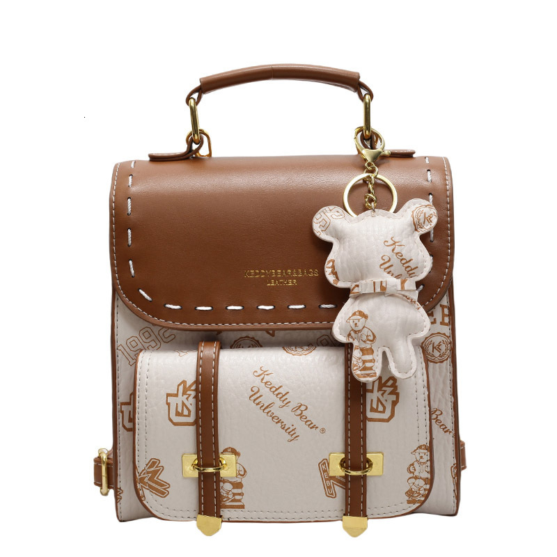 2025 New Fashion Small Double Shoulder High-end Feel School Bag Women Textured Handbag for Going Out ddmymoon