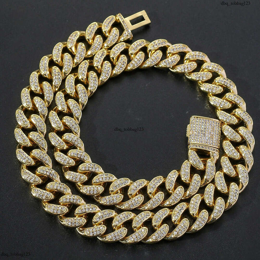 Necklace 15mm Cuban Chain Jewelry Flip Clasp Men Hip Hop Accessories