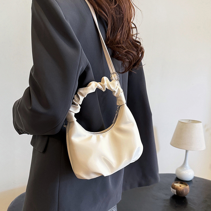 High-end Niche Bag For Women Summer 2025 New Fashion Single Shoulder Crossbody Bag Ladies Handheld Pleated Designer Bag Luxury Bag Dumpling Bag