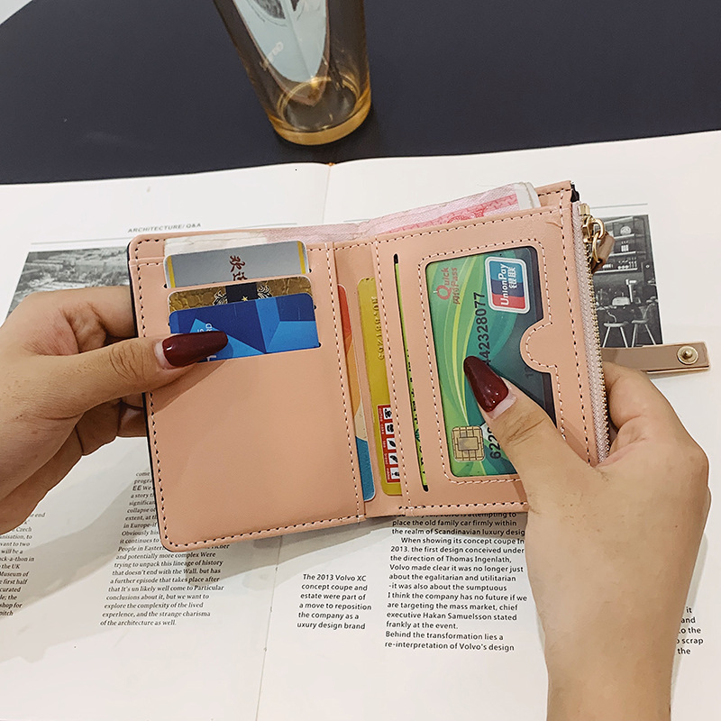 Minimalist Cross-border Foldable Wallet Summer New Mori Style Japanese And Korean Trend Designer Bag Candy Color Luxury Bag Student Short Wallet