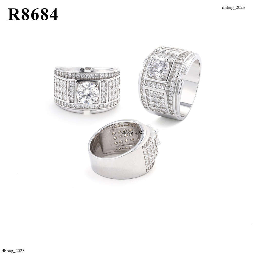 Bestselling Pure Sier VVS Moissanite Crystal Clear Eternal Ring Passed Testing Unisex Commuting