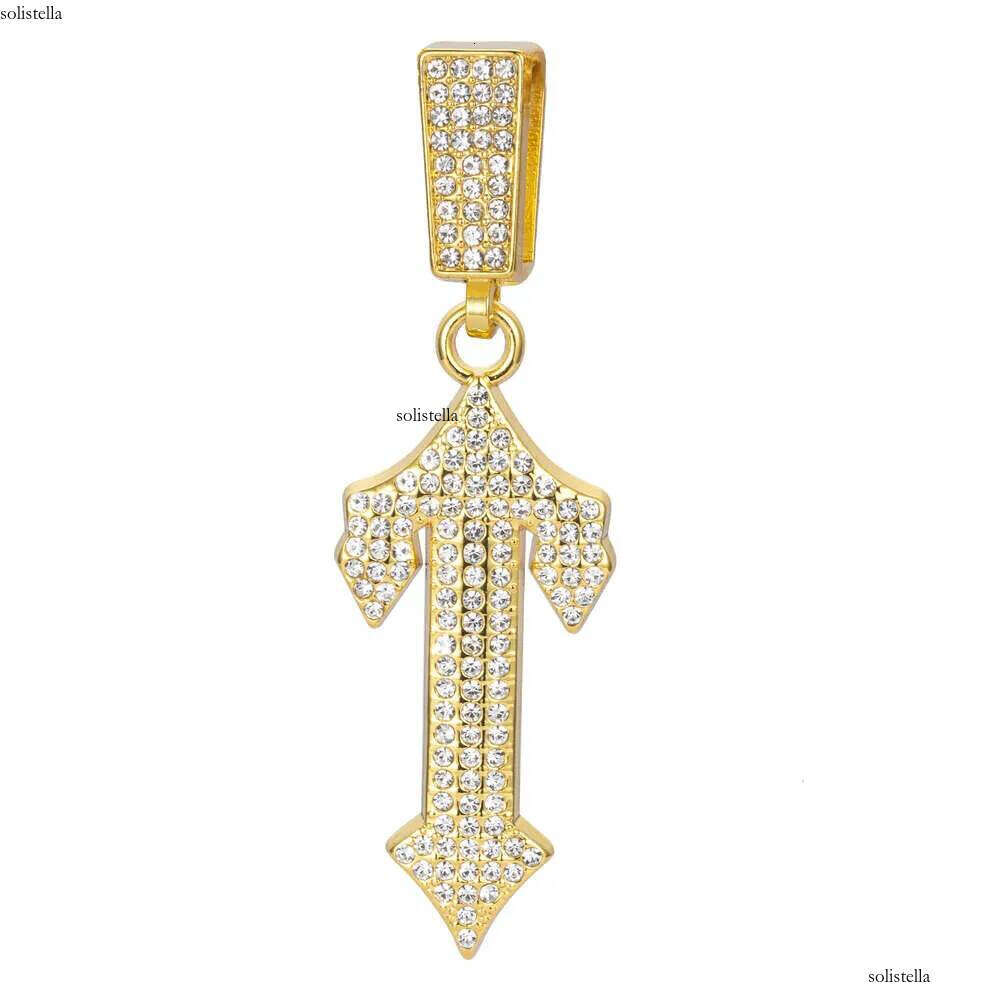 moissanite cadena cubana gold cuban link chain sailormoon necklace for man Hip Hop Dia Set i Necklace Pendant Explosive Big Treasure Sword Letter Long