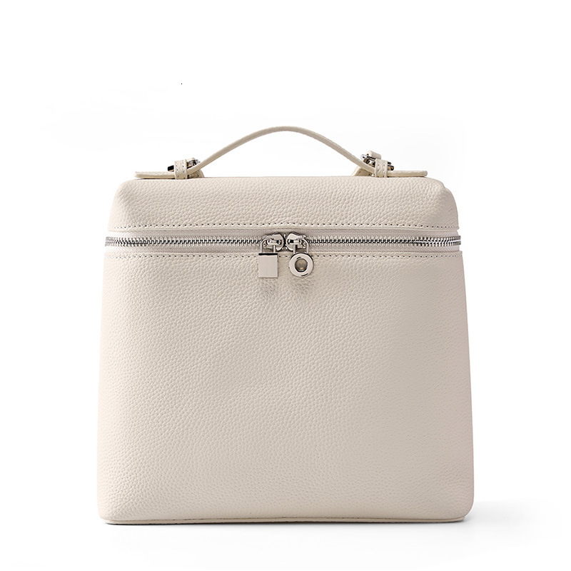 Top Layer Cowhide Shoulder For Women New Fashion Piana Backpack Genuine Leather Women's Travel Large Capacity School Bag