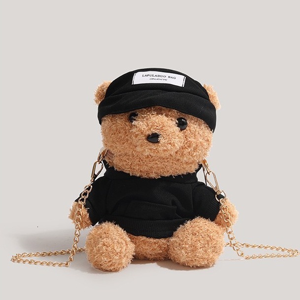 Plush Autumn Winter 2025 New Chain Crossbody Cute Cartoon Doll Bag ddmymoon