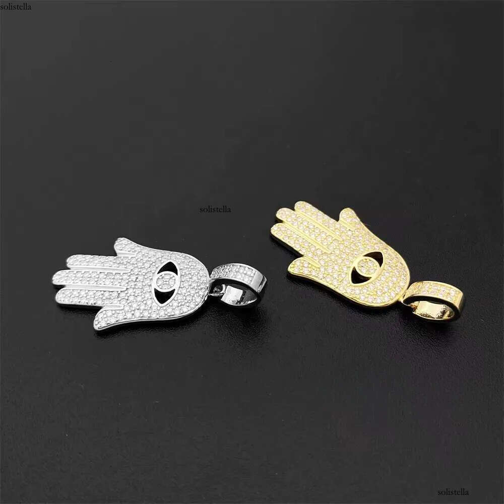 Fine Jewelry Hip Hop Rock Engravable Sterling Sier Custom Moissanite Pendant