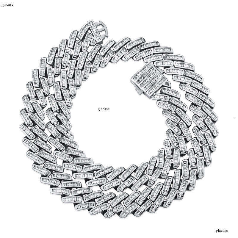12mm Cuban Necklace for Men and Women, Trendy Ins Hip-Hop Internet Celebrity Clavicle Chain