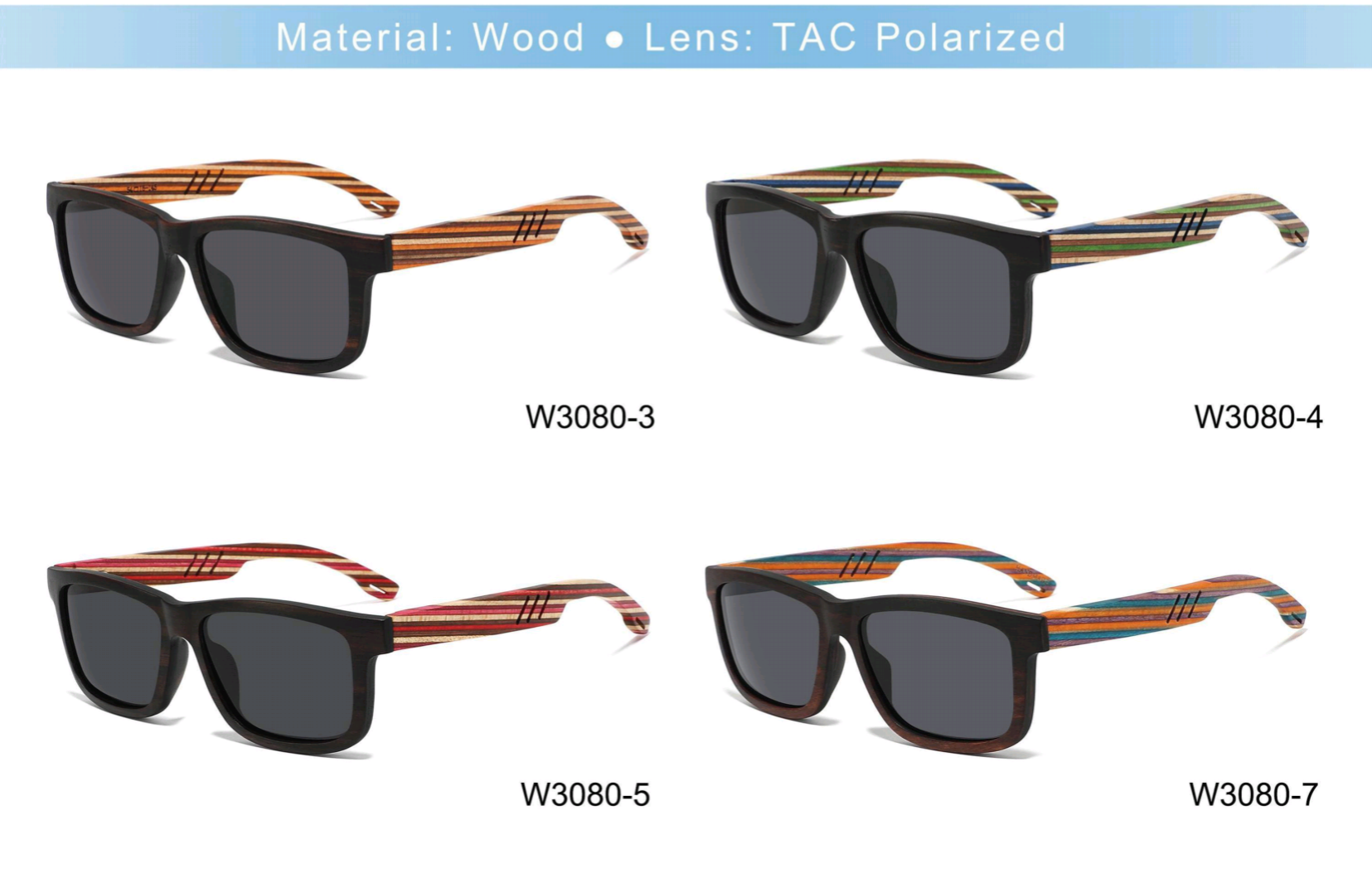 Sporty butterfly sunglasses Vintage durable nylon frames man women's polarized lenses anti-fog UV400 protection fishing outdoor sports pj2