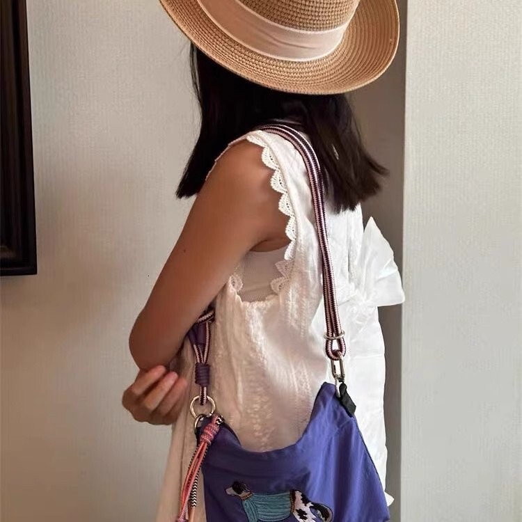 New Small Mini Crossbody Single Shoulder Sweater Dog Pattern Casual Bag ddmymoon