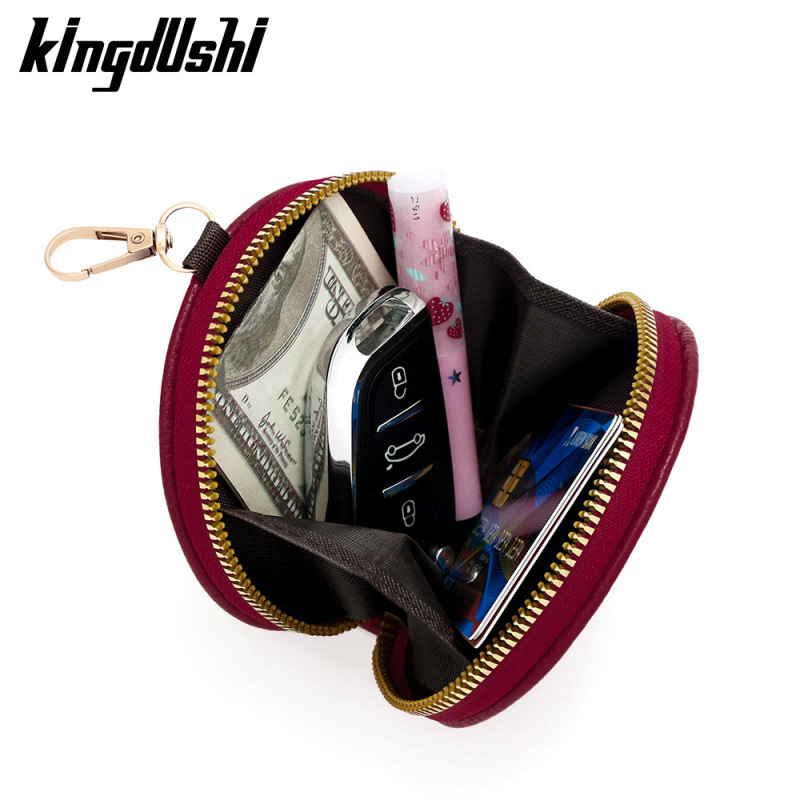 Japanese And Korean Fashion Candy Color INS Luxury Bag Style Round Zipper Small Coin Purse Multi-functional Coin Bag Card Holder Key Bag