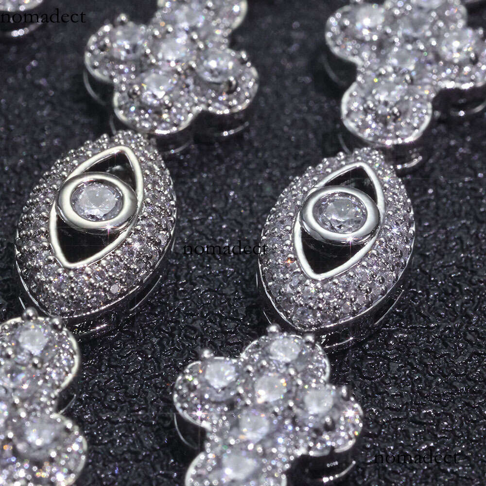 Cross for Men Versatile High-End Feel Hip-Hop Jewelry Zircon Bracelet