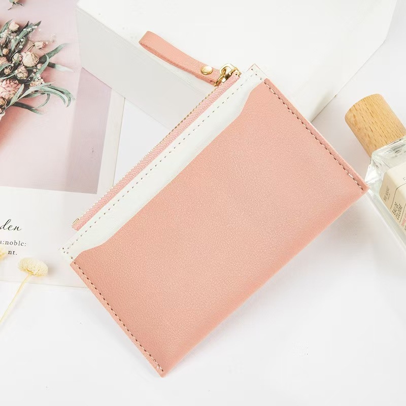 Cowhide Small Card Holder Soft Luxury Bag Leather Genuine Leather Texture Mini Unisex ID Card Holder Women Zipper Ladies Coin Purse