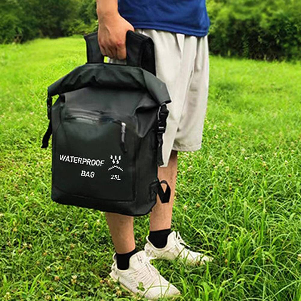 25L Waterproof Dry Backpack Large Capacity Upstream PVC Rolltop Beach Bag for Fishing Trekking Sailing high-quality