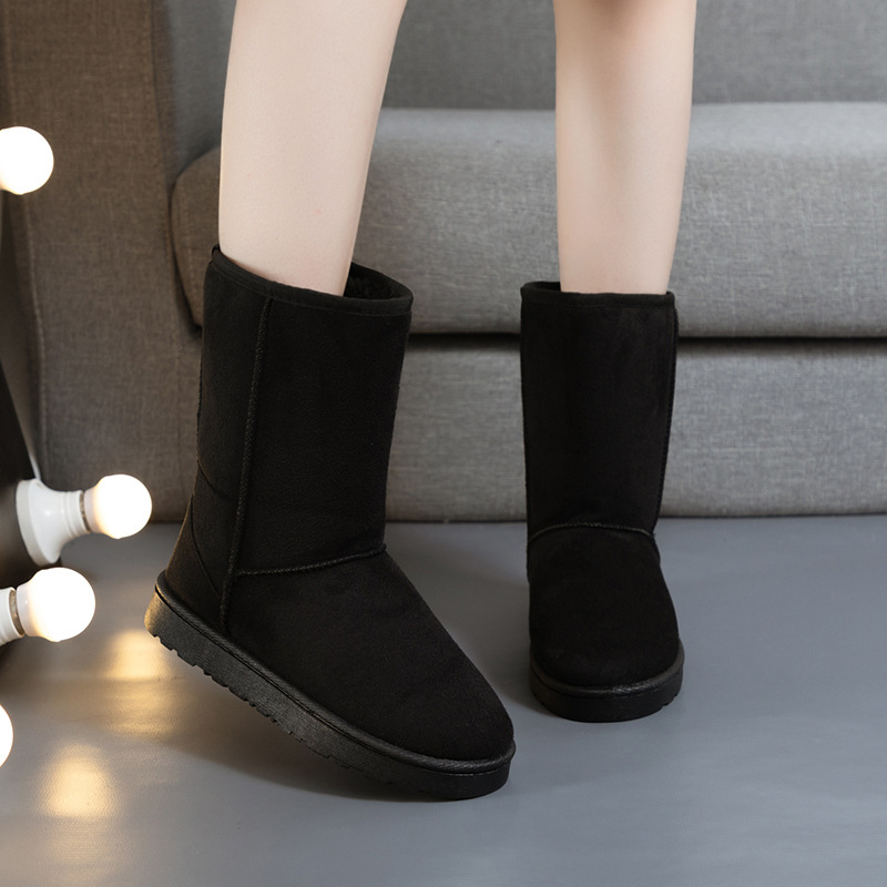 hot Free delivery designer woman boots Comfortable fleece warm midsole boots wear resistant and non slip boots