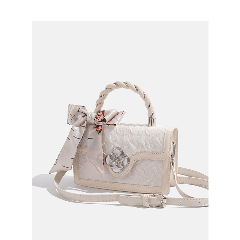 2025 New Small Square Niche Design High-end Bowknot Crossbody Bag ddmymoon