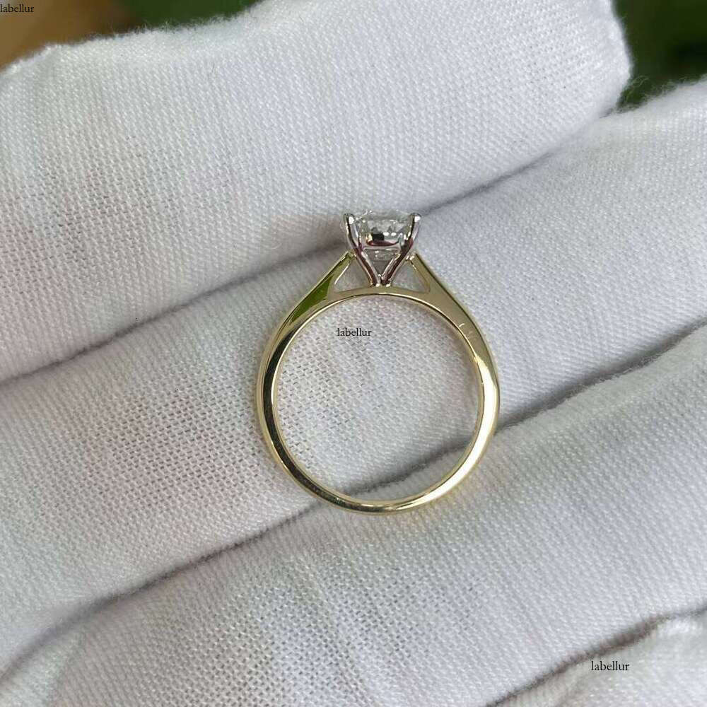 Customizable Solitaire Oval 1ct-4CT White Gold 14K IGI Certified CVD HPHT Lab Grown Dia Ring for Women Engagement Wedding