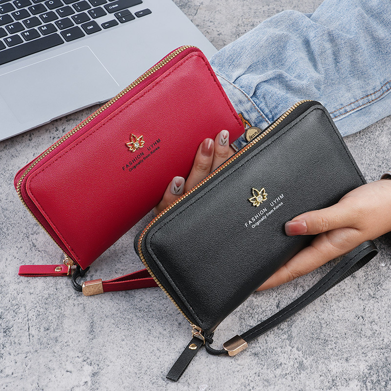 2025 New Women's Wallet Zipper Long Korean Style Phone Bag Large Capacity Fashion Luxury Bag Mom Coin Purse Clutch