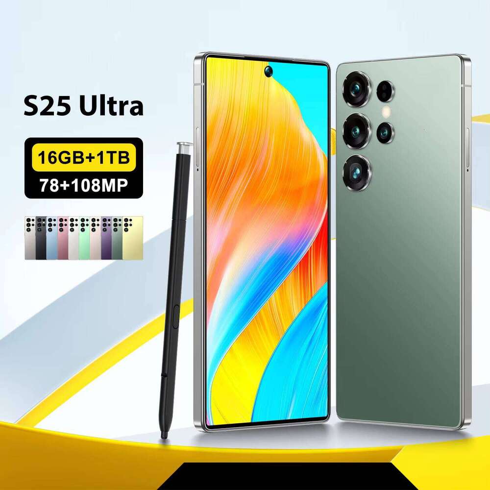 S25 Ultra Android 15 Smartphone 7.3inch HD 16GB Memory 1TB Read-Only Storage 5G Dual SIM Octa-Core Version Spanish Operating Language LTE
