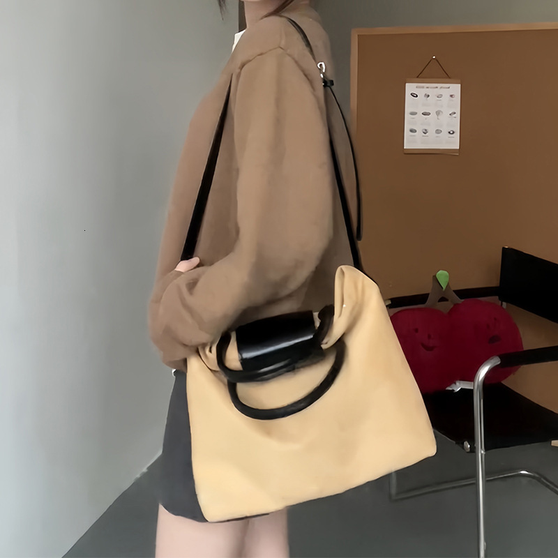 2025 New Matte Velvet Handheld Tote Lazy Style Single Shoulder Crossbody Bag ddmymoon