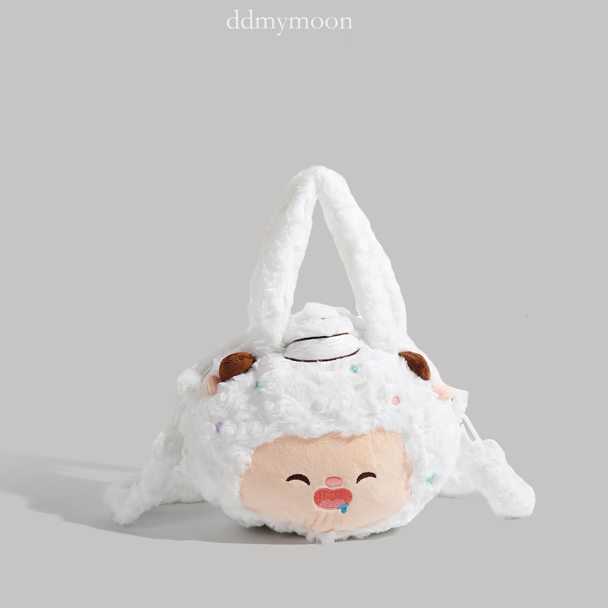 Bell Cute Lazy Sheep Wool Crossbody for Women Soft Girl Personality Doll Bag ddmymoon