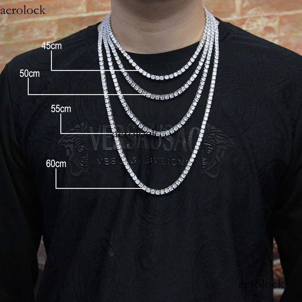 Personalized Moissanite chain Tennis Chain for Men Hip-Hop Versatile High-End Jewelry Necklace TennisChain