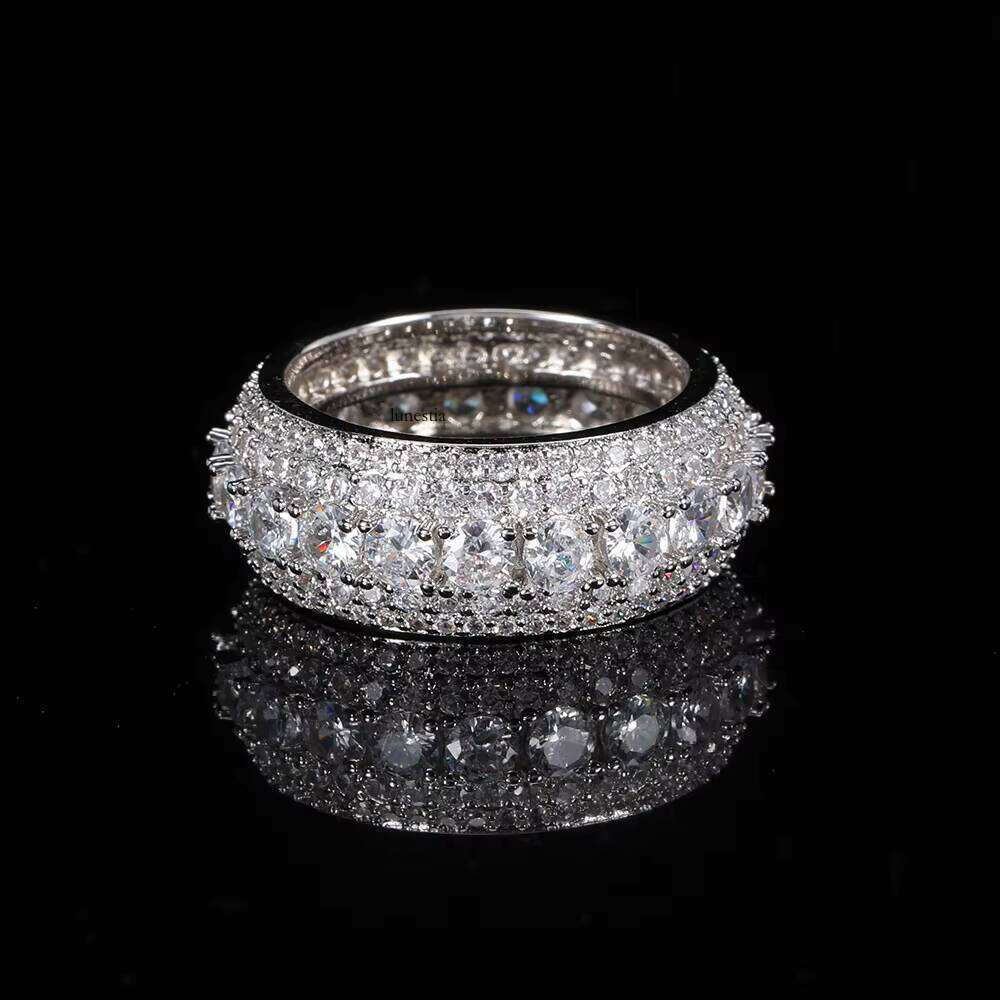 Hip Hop Cubic Zirconia Tennis Rotating Ladies Jewelry Women Dia Rings