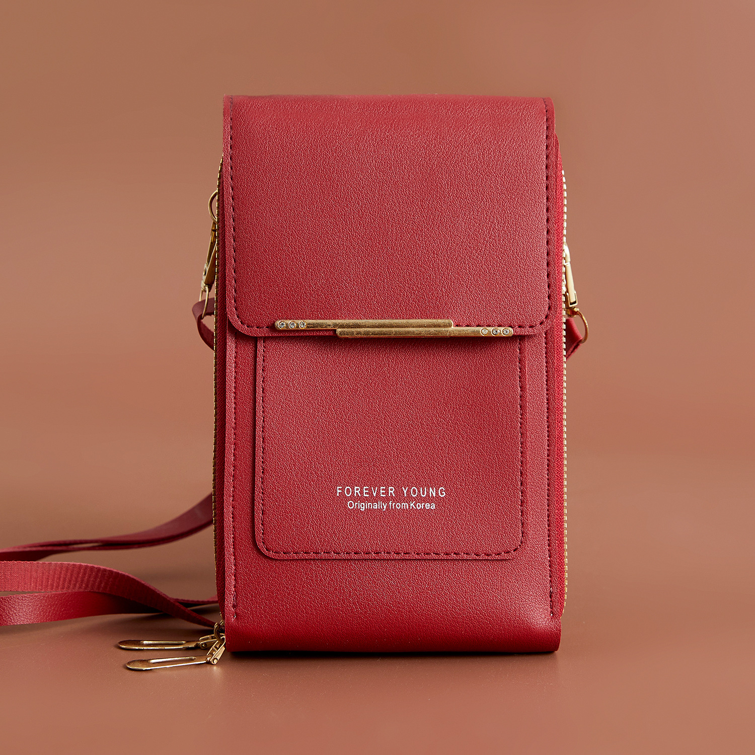 Cross-border Vertical Phone Bag Crossbody Fashion Luxury Bag Bag Mini Coin Purse Women's High-end Handbag Zipper Phone Bag