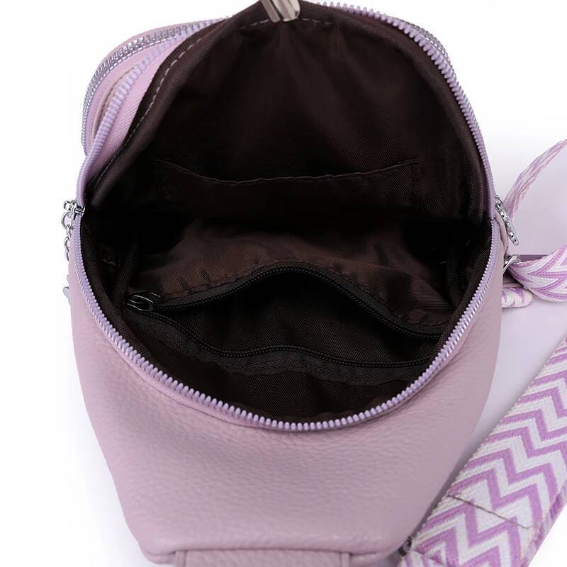Women Chest Summer Creative Style Shoulder Wear Resistant Messenger PU Leather Crossbody Bag Sling Bags for Woman