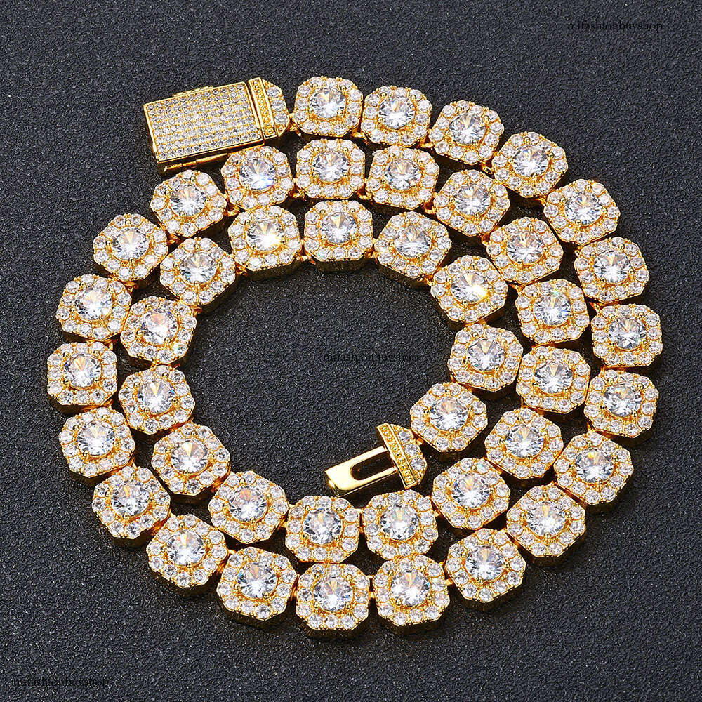 Accessories Rock Sugar Moissanite chain Hip Hop Jewelry Gold Men's Necklace High-end Niche