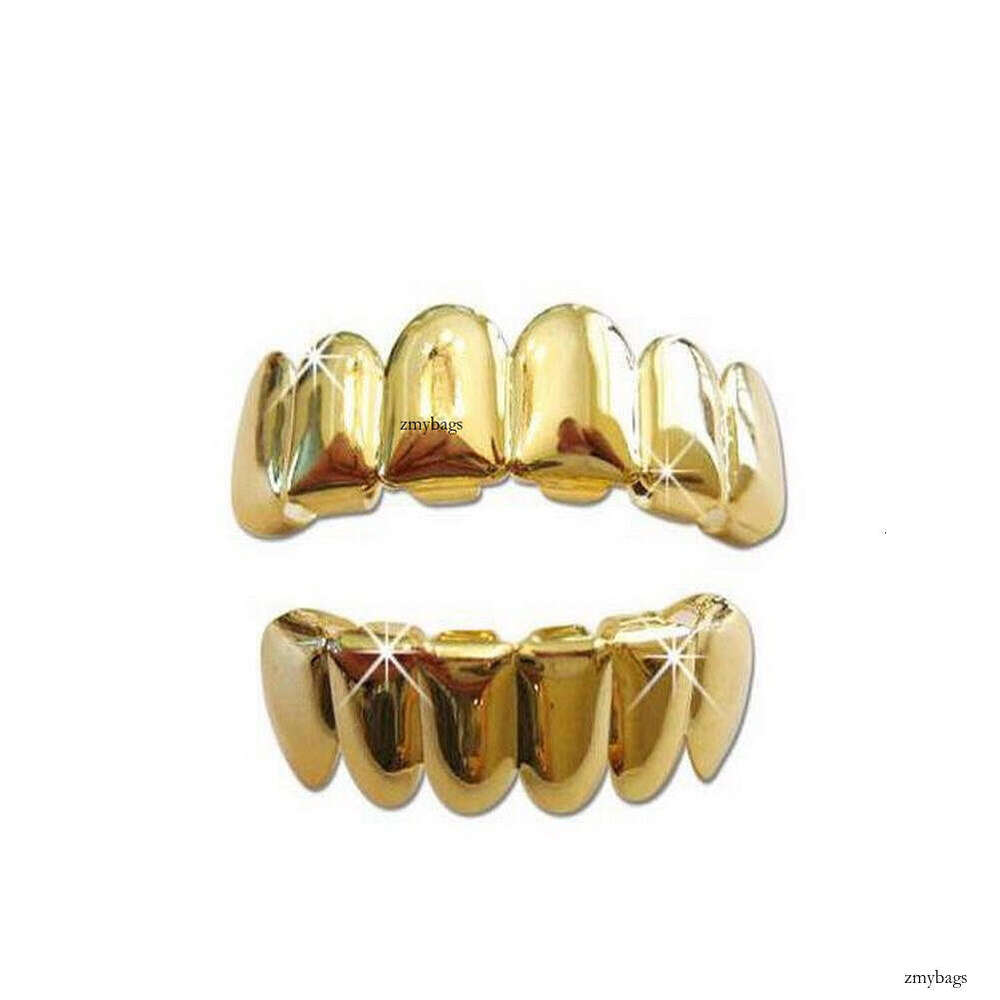 HIPHOP Hip Hop Grillz Real Gold Plated Teeth Jewelry