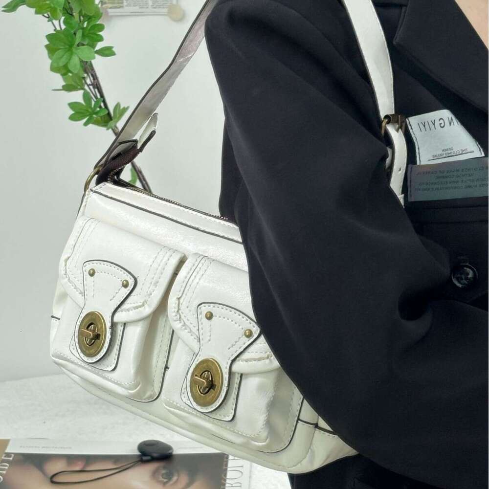 CDIWRI&KARI Premium Texture Bag 2024 New Niche Underarm Motorcycle Handbag Shoulder Crossbody