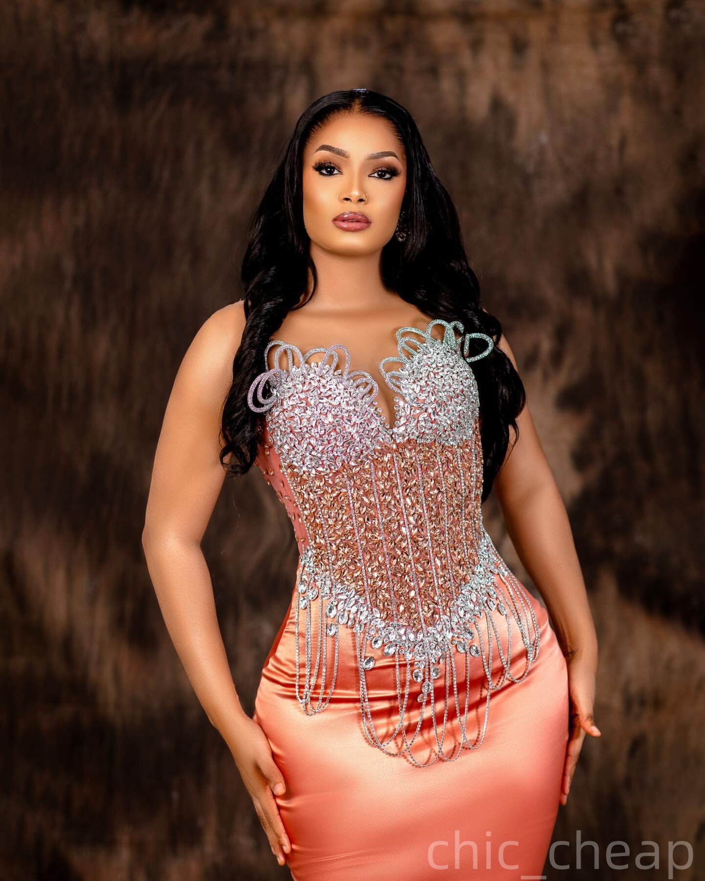 Mermaid Coral Prom Dresses 2025 Sweetheart Crystals Beaded Satin Evening Formal Party Second Birthday Engagement Gowns Plus Size Dress For Special Occ