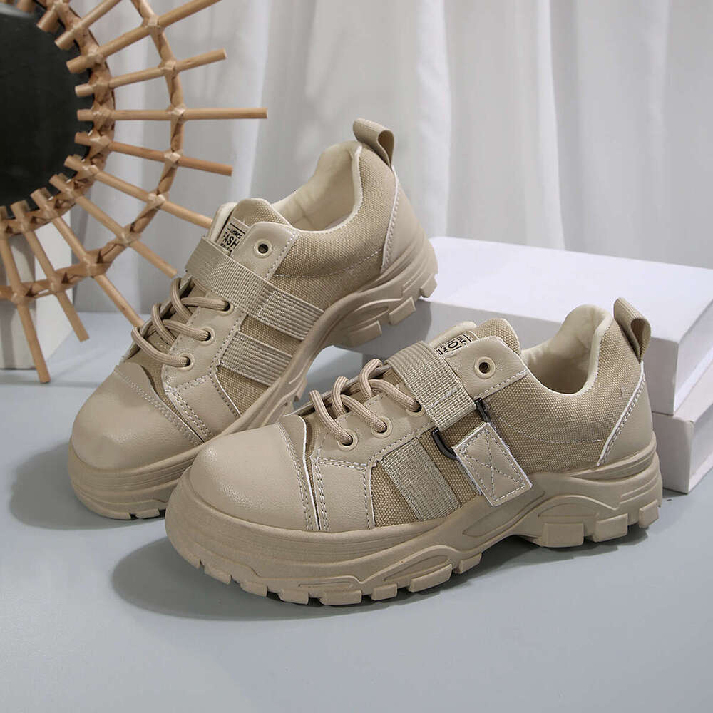 36-45 Plus Size 2025 New Casual Women Four Seasons Thick-Soled Front Designer Shoes Lace-Up Sports Shoes for Women