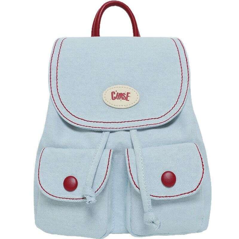 Denim Canvas 2025 Summer New Bag Niche Design Women's Mini Backpack Single And Double Shoulder Use