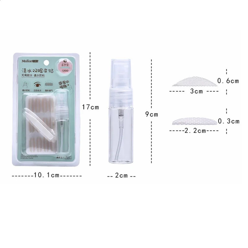120pcs Natural Eye-Lift Mesh-Lace Invisible Double-fold Eyelid Sticker Transparent Invisible Self-adhesive Eyelid Tape Sticker 250807