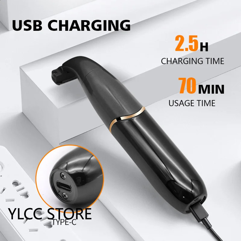 Intimate Areas Haircut Precision Shaver Men Bikini Line Sensitive Razor Balls Eggs Pubic Hair Shaving Trimmer Face Beard Clipper 250814